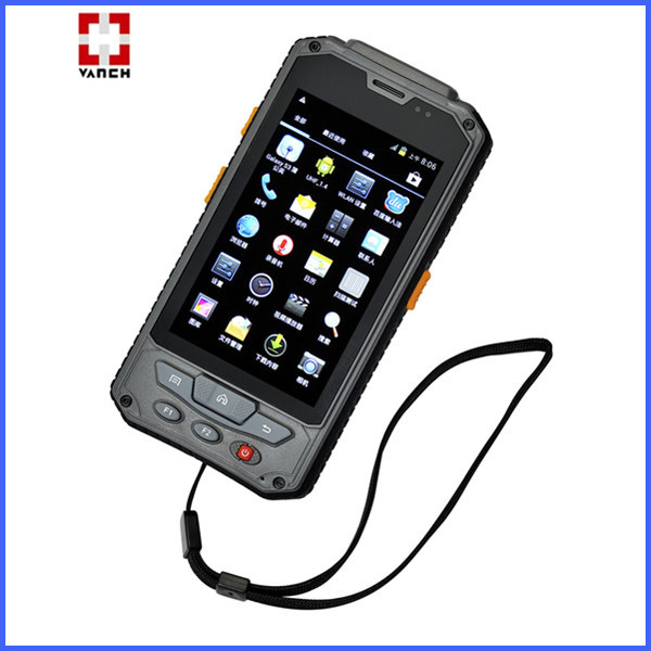 Active rfid transmitter and receiver with gps handheld barcode scanner