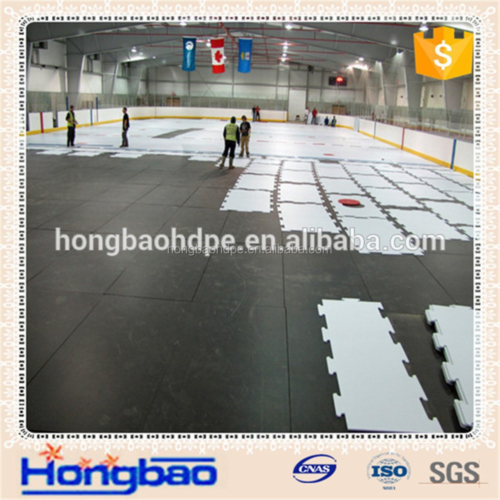 roller hockey floor, mobile rink surface, white skating panel