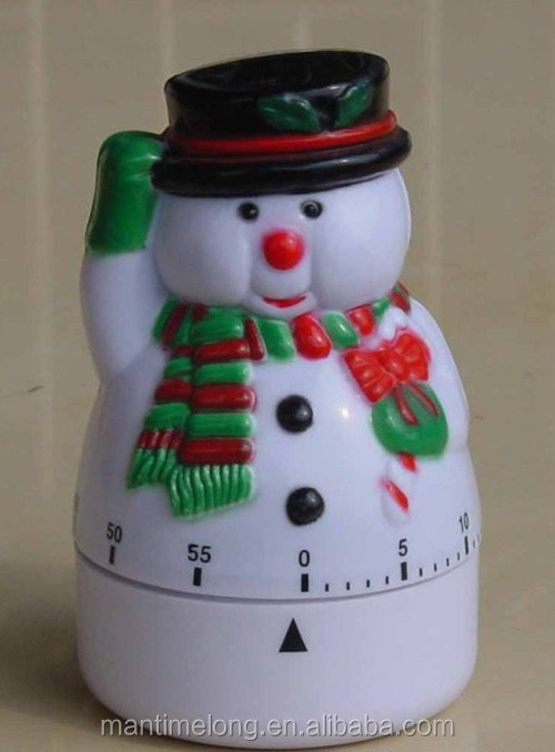 Christmas Snowman Shape Timer Countdown Kitchen Soup Dish Reminded