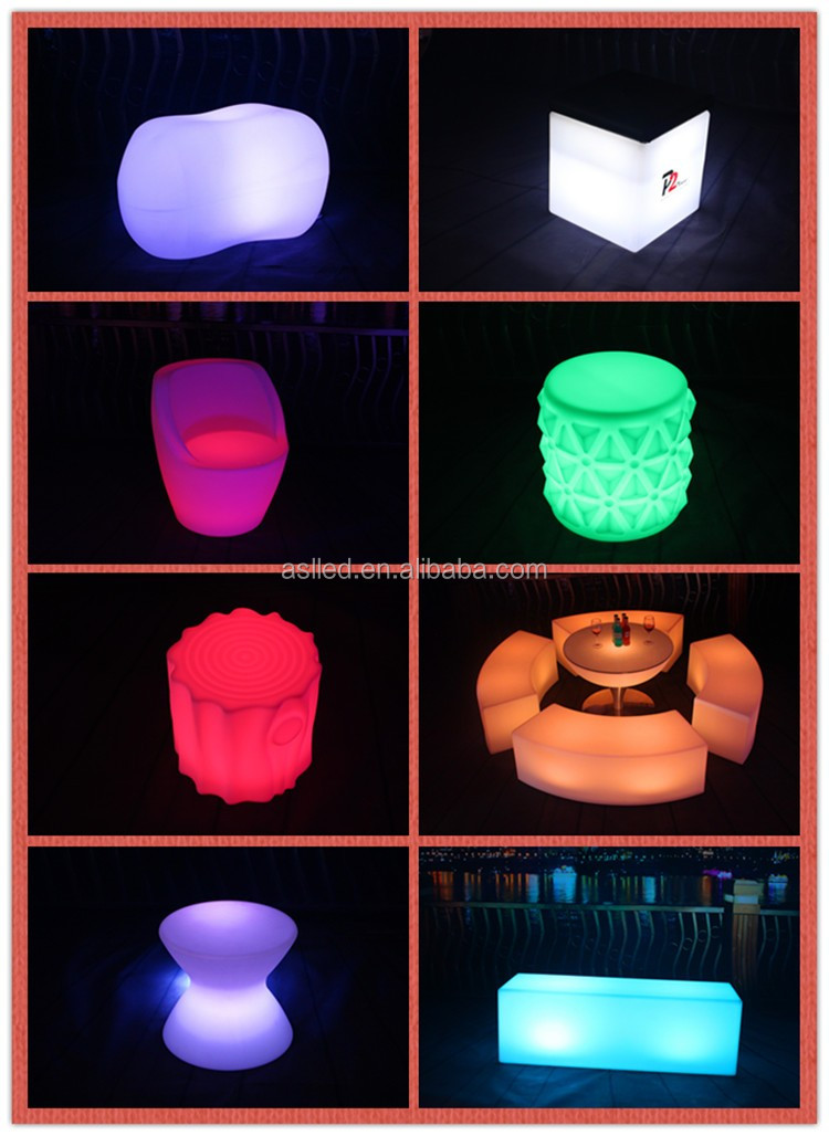 2013熱い販売防水色のledを点滅グローパーティの家具/ledグローバーの家具仕入れ・メーカー・工場