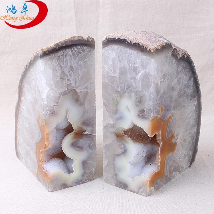 wholesale agate bookends