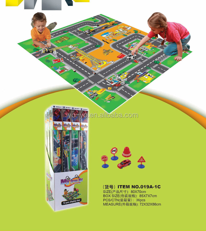 赤ちゃんのゲームカーペットチェス/恐竜の世界/市交通マット問屋・仕入れ・卸・卸売り