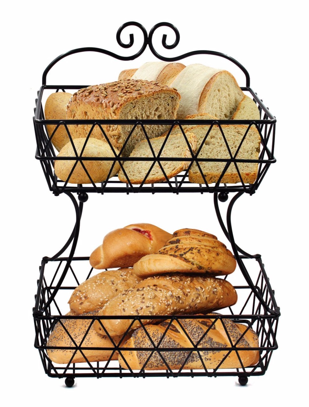 Easypag Factory Manufacture Home Storage Metal Wire Stacking Bread