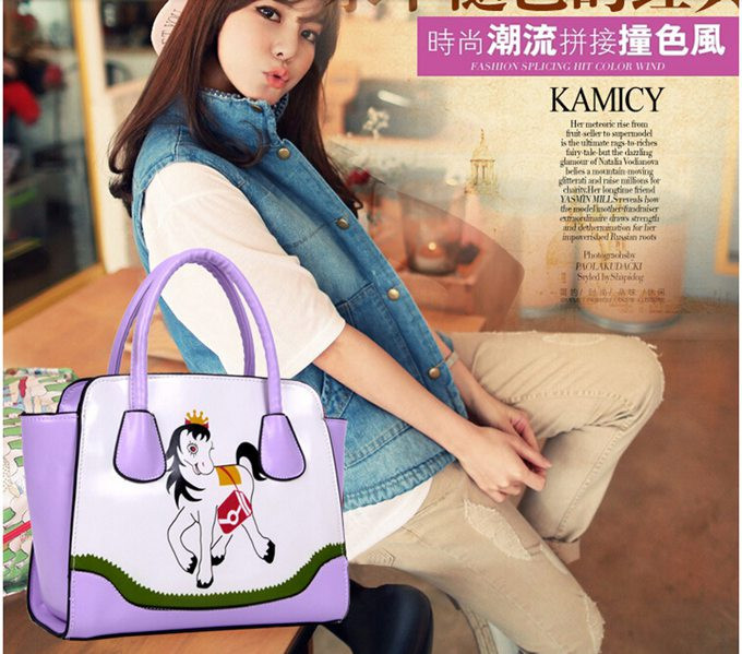 Free Shipping Korea Style Shoulder Bag Horse Handbag Fashion