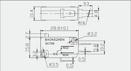 Baokezhen SC799マイクロスイッチのための最も電機。ul vde仕入れ・メーカー・工場