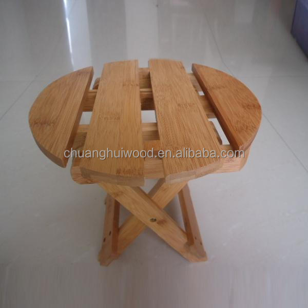 Dz001木製折りたたみ竹スツールオットマンスツール竹テーブル仕入れ・メーカー・工場
