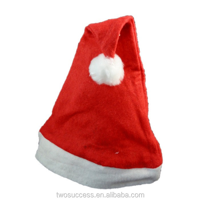Unisex Plush Christmas Santa HatTraditional Red and White Plush Christmas Santa HatSanta Clause Christmas Hat .jpg