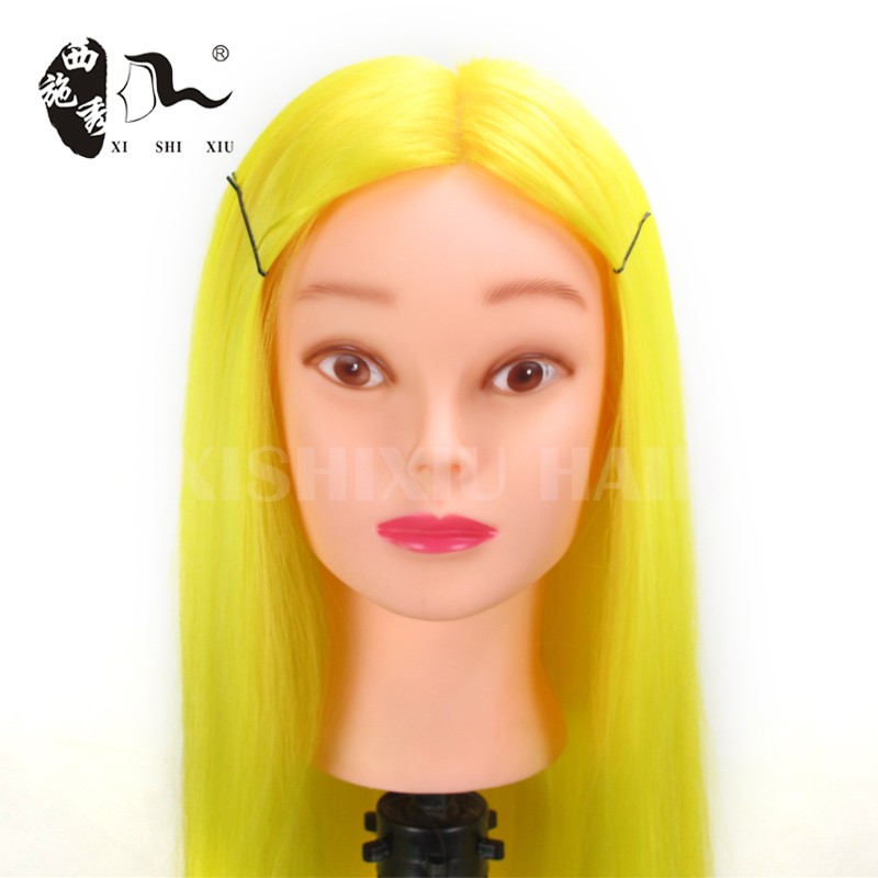 美容美容学校人工毛人形ヘッド理髪トレーニングヘッドでクランプマネキン仕入れ・メーカー・工場