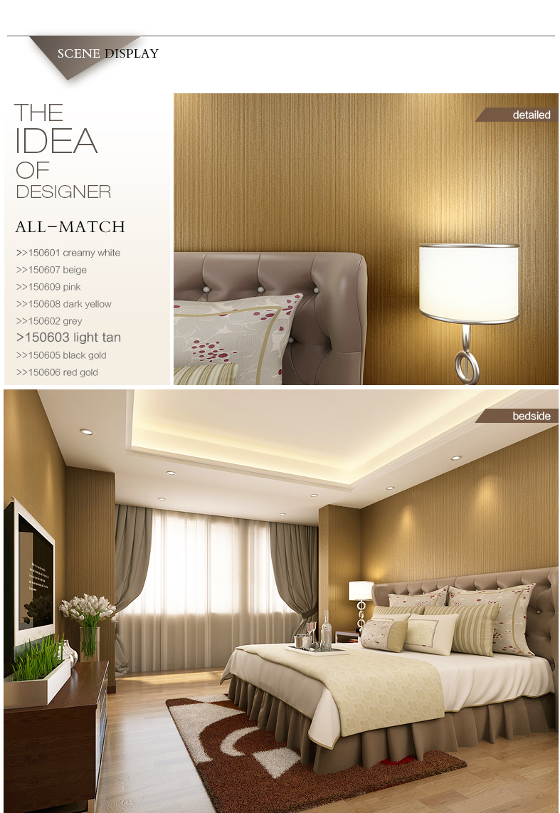 Nieuwste moderne 2015 effen kleur non woven tv/bank behang ...