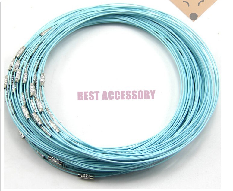 conew_memory wire cord necklace choker0013