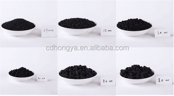 Extruded cylindrical pellets anthracite coal activated carbon with