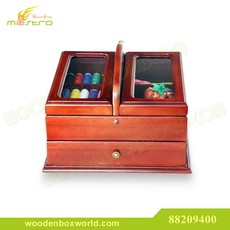 s88209400-Handmade Sewing Box with Sewing Accessories Included