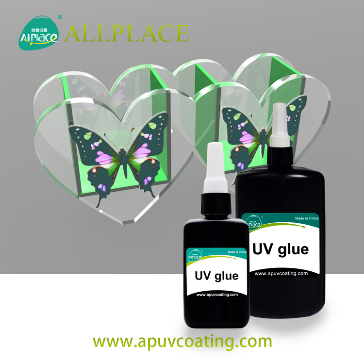 Shadowless UV Cure Adhesives Glue for Glass/Crystal/Acrylic