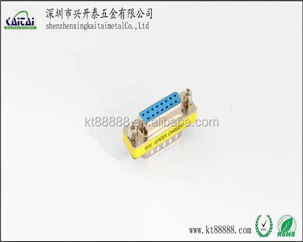 オス→メスdb15d-subミニジェンダーチェンジャーコネクタ仕入れ・メーカー・工場