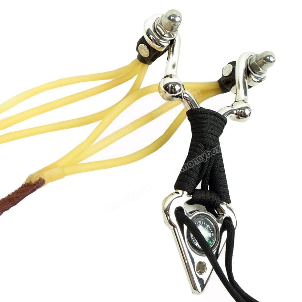 Steel Braided Rope Style Slingshot With Rubber String Assorted Rope Style eBay
