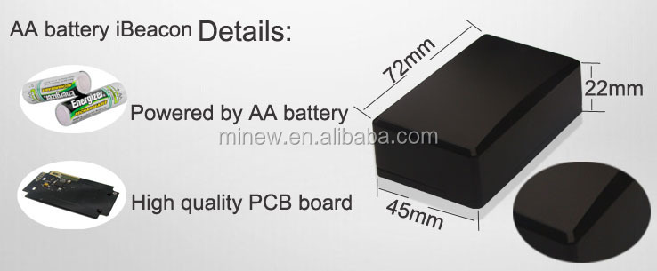 aaバッテリ駆動minewnrf51822ビーコン防水eddystone・ibeaconeddystone仕入れ・メーカー・工場