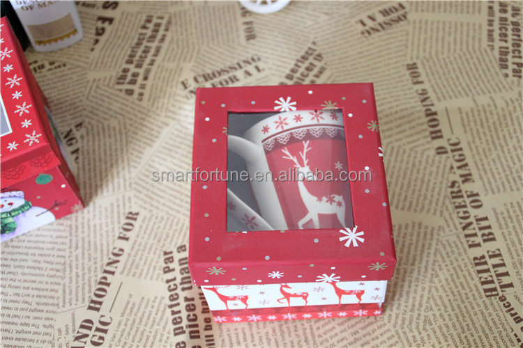 セラミックマグコーヒーカップギフトボックスクリスマスデザインと磁器のマグ仕入れ・メーカー・工場