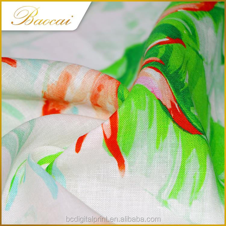 Printed italian linen fabric
