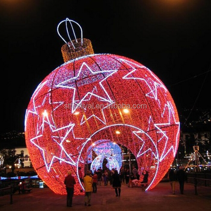 2015巨大なライト屋外のクリスマスの装飾ボール仕入れ・メーカー・工場