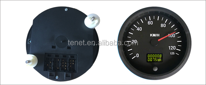 Total Mileage Programmable 125km Bus Speedometer