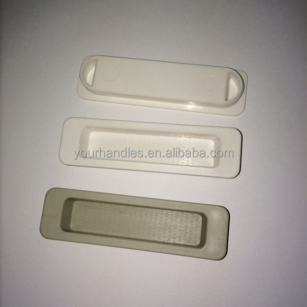 Concealed Plastic Flush Drawer Pull For Decorative Furniture