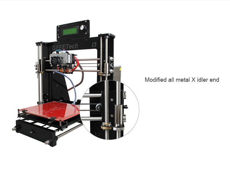 Geeetech prusa i3はデュアル押出機の3dプリンタキットでロールの送料フィラメント仕入れ・メーカー・工場
