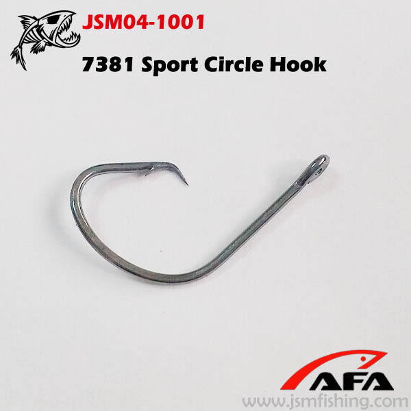 hotselling saltwater fishing hooks 7381 sport circle hook jsm04