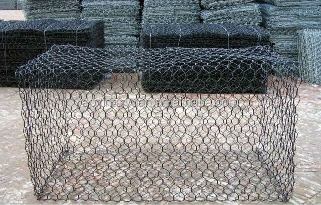 Hot-dipped galvanized or PVC coated high quality china factory hexagonal chicken cage netting gabion mesh