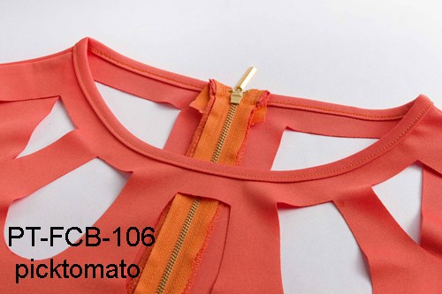 オレンジ色fashionalのデザインドレスオフィスや日常着moq 1ピース仕入れ・メーカー・工場