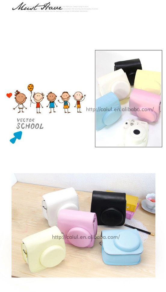 インスタントカメラcaiulmini8+淡いピンクpuのための革製バッグinstax仕入れ・メーカー・工場