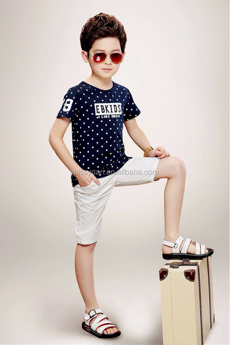 2015ホット販売卸売半袖夏男の子シャツ服仕入れ・メーカー・工場