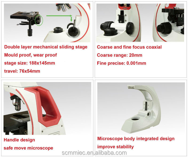 高コントラストsc-bmc500病理用生物顕微鏡生物学研究室と画質よりも良いcx22e200および問屋・仕入れ・卸・卸売り