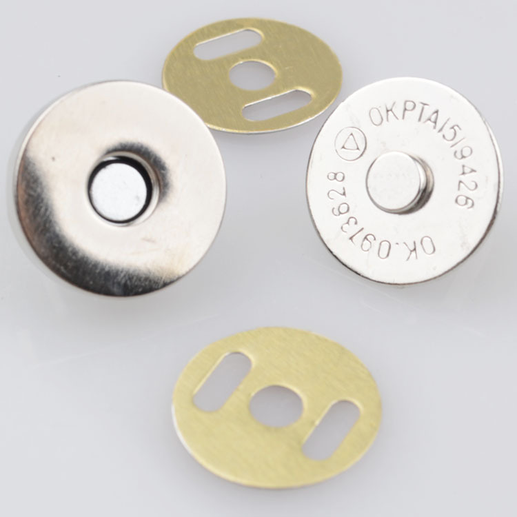 熱い販売色のついたニッケルの金属のスナップボタンマグネットボタン15mm磁気ボタン仕入れ・メーカー・工場