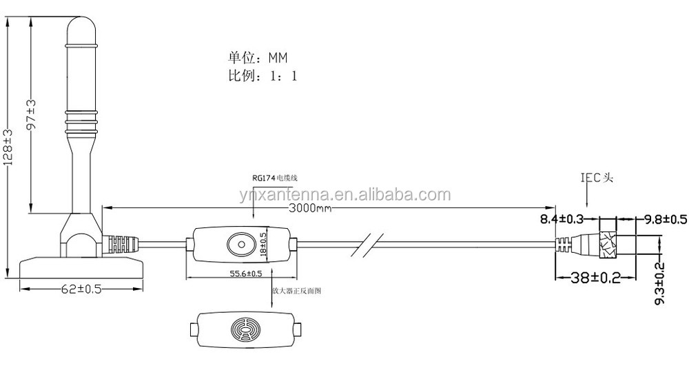 高品質の工場価格ミニ外部ワイヤレスデジタルテレビアンテナsmaコネクタ付き仕入れ・メーカー・工場