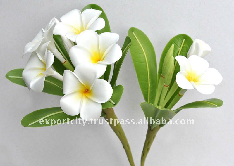 Artificial Clay Flowers Plumeria Frangipani Hawaiian Flowers Buy