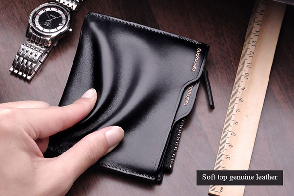 最も人気のある2014年コインポケットジッパーデザインのメンズレザー財布問屋・仕入れ・卸・卸売り