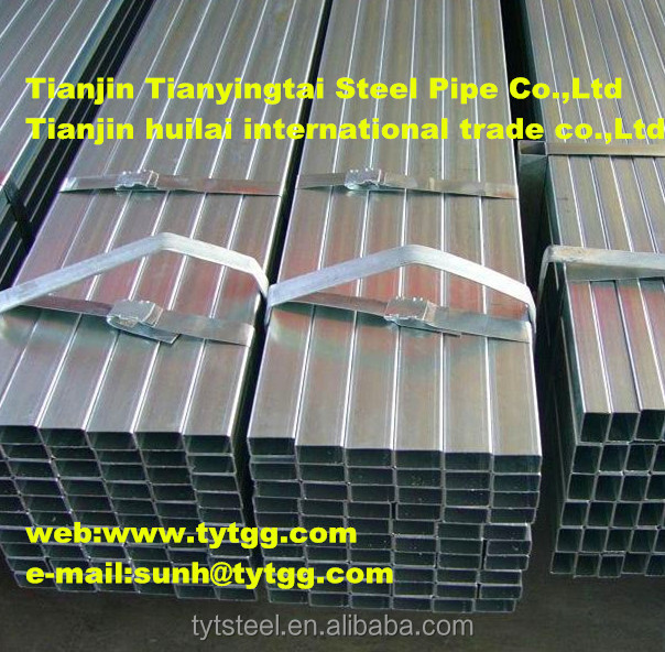 High quality!Tianyingtai0008 ERW Gavanized steel rectangular/square pipe!