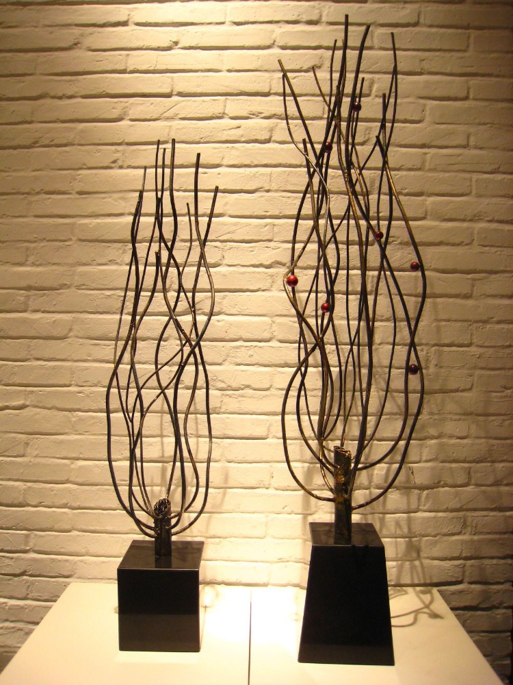 sculpture de jardin en fer pour les maisonsArtisanat folklorique