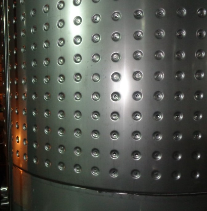 large capacity conical dry red wine fermentation tank with insulation layer