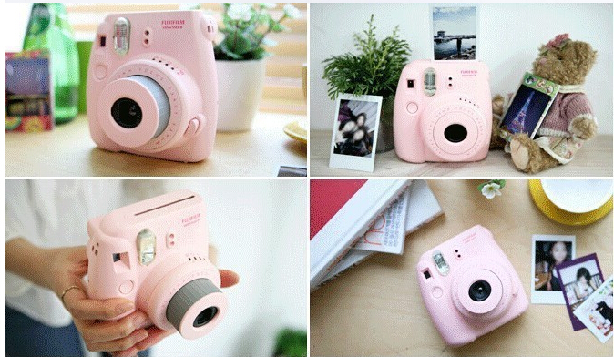 fujifilminstaxミニ8インスタントカメラfujifilmカメラ、 ピンク黄青白仕入れ・メーカー・工場