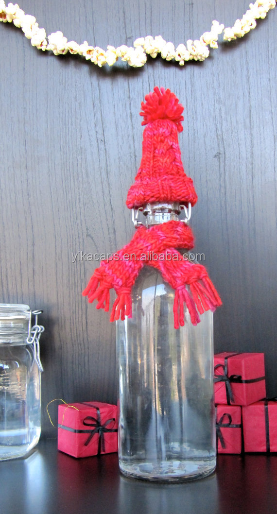 ワインボトルクリスマストッパーのためのパターンを編み問屋・仕入れ・卸・卸売り