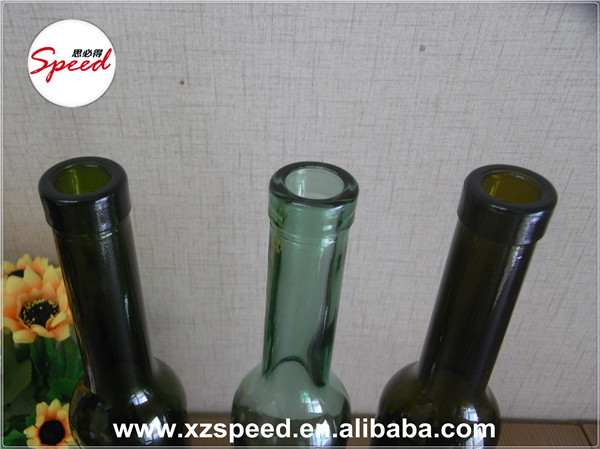 中国アリババ375ミリリットルライト/ダーク/アンティークグリーンアイスフルーツワインガラスボトルでコルクネック仕入れ・メーカー・工場