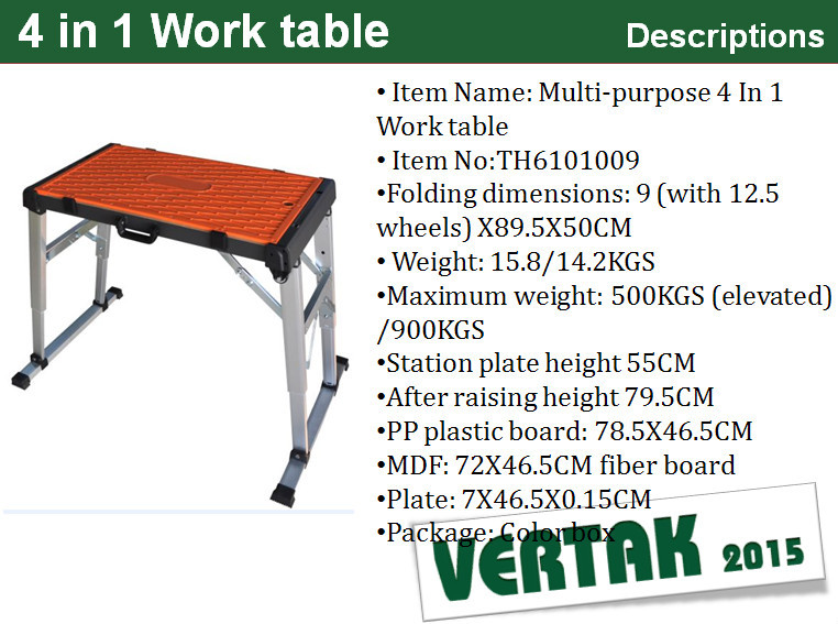 折り畳み式の携帯用の多機能折り畳み式ワークベンチ、 折りたたみベンチ折りたたみ仕入れ・メーカー・工場