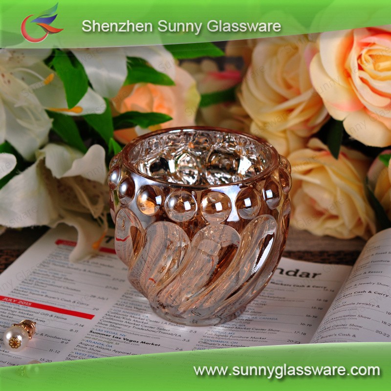 Wholesales Gold Glazing Pineapple Ceramic Candle Holder