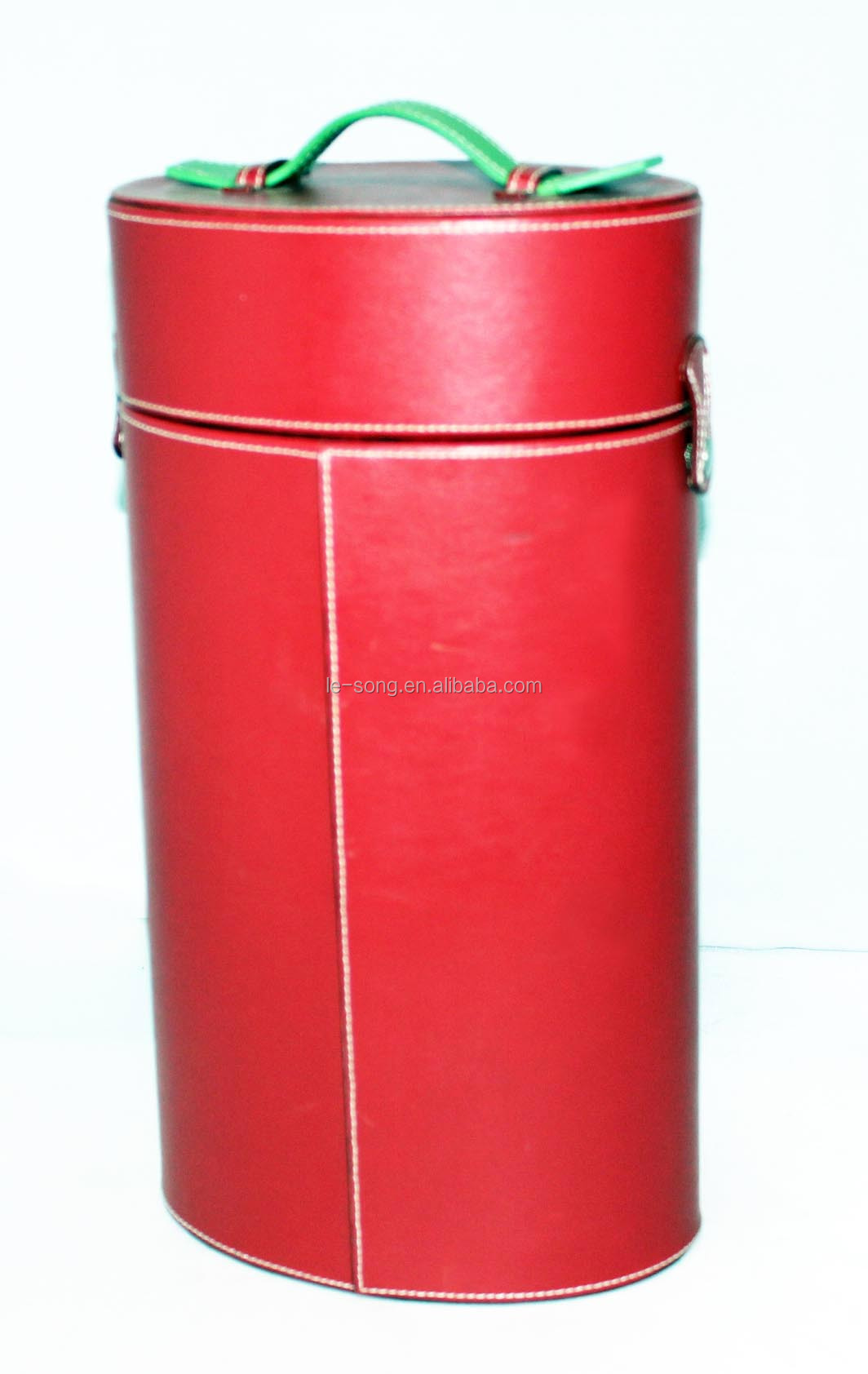 red portable double bottle Red Wine Box