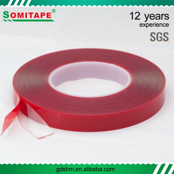 Somitape Sh338 High Performance Pressure Sensitive Pet Temperature Double  Sided Tape with Red Liner - China Adhesive Tape Transparent, Transparent Double  Sided Tape