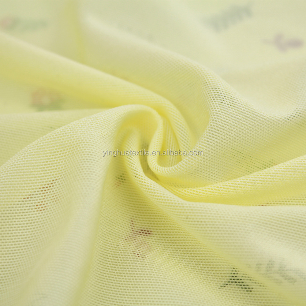 40*50d polyester semigloss mesh fabric for bra