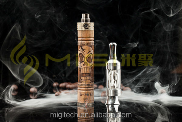 2014 Newest products from vision efire 2 starter kit with wood ecigator spinner battery vision efire