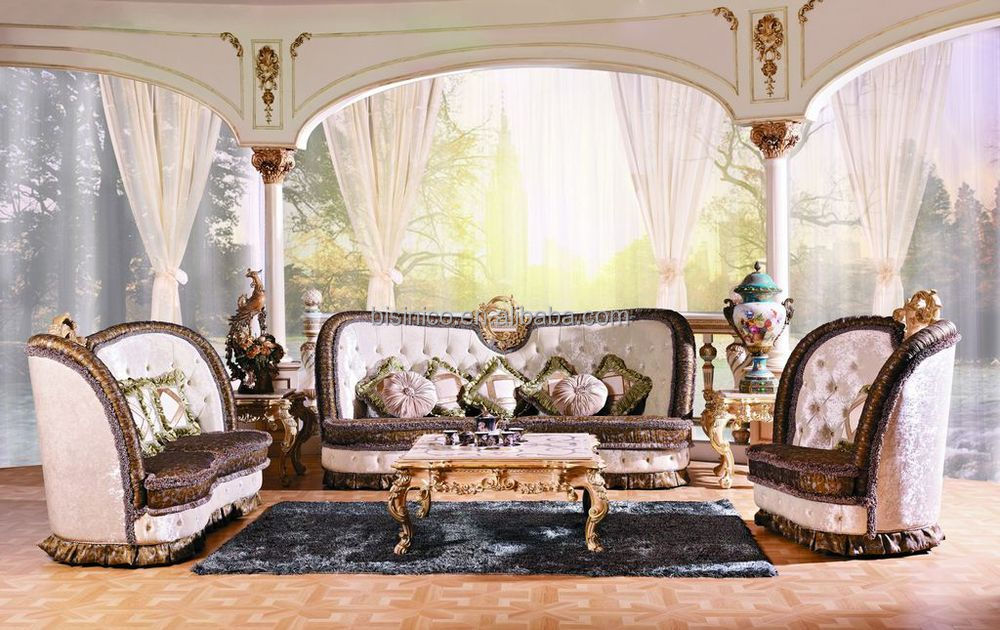 Estilo muebles de sala sofá de lujo victoriano set/royal palace ...
