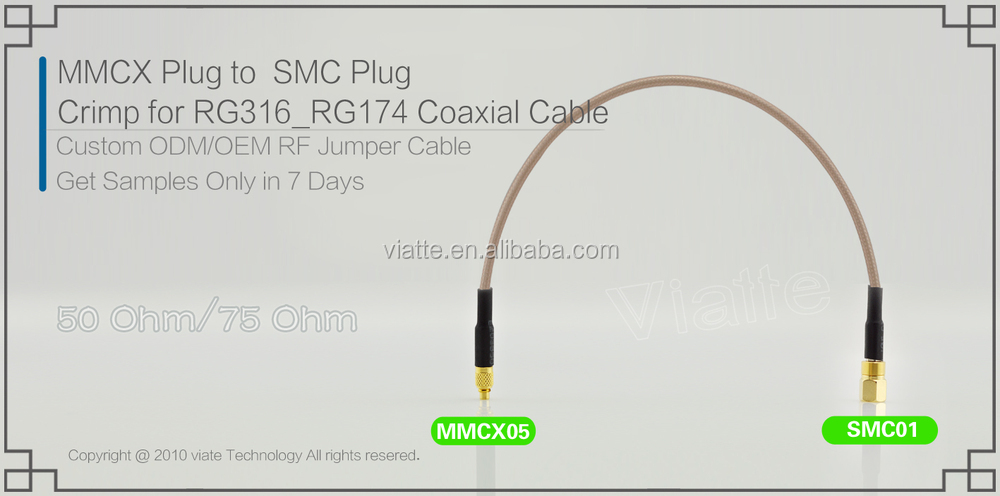 新しい到着に男性mmcxrg174用smcオスピグテールケーブルコネクタ仕入れ・メーカー・工場